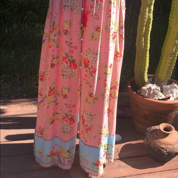 Lost in Paradise Hosanah Pocketed Maxi Dress Lotus - Picture 5 of 6